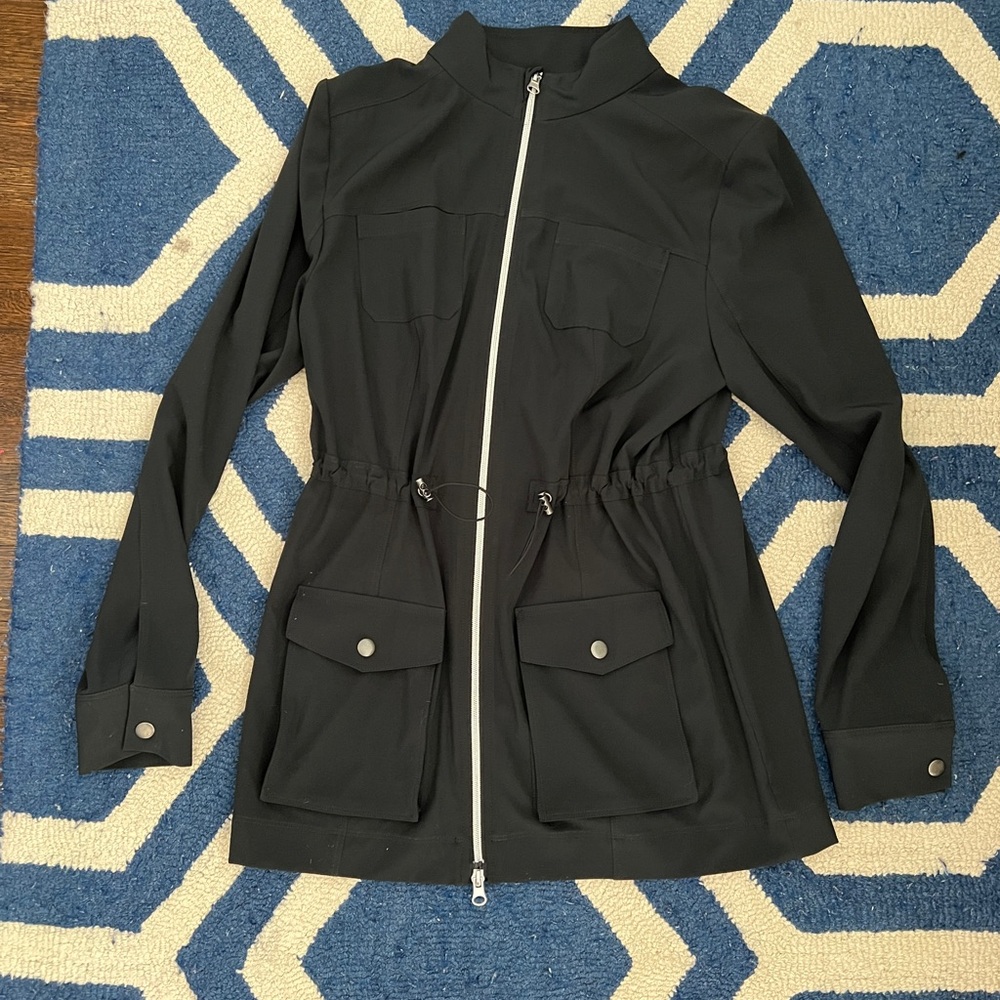 Black zip up jacket